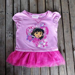 Nickolodeon Dora 18Mo. Peplum short sleeve